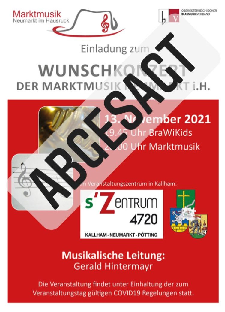 Absage Wunschkonzert