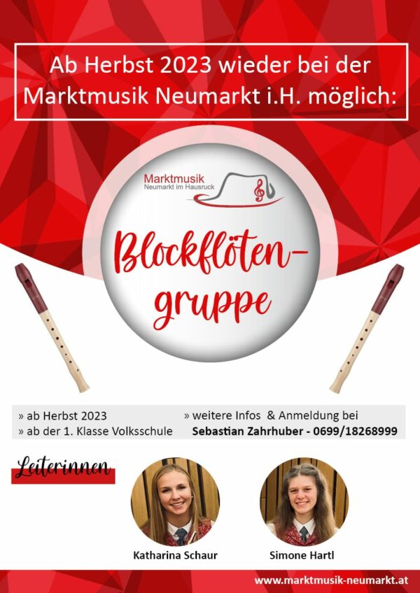 Flyer Blockflötengruppe