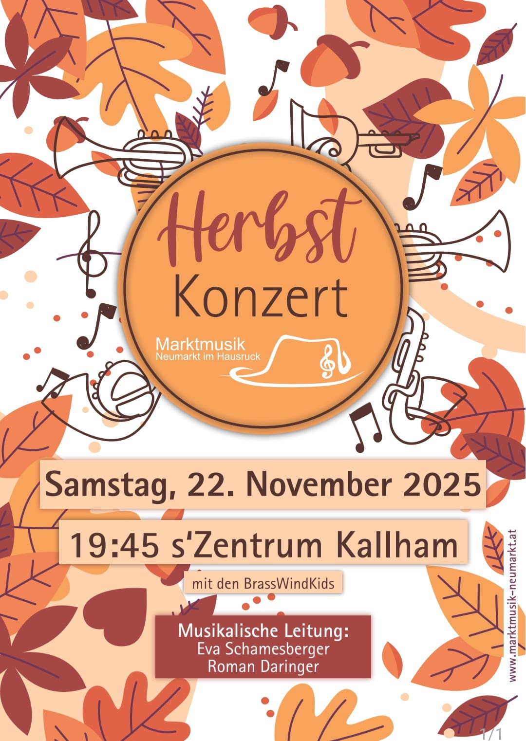 Einladung Herbstkonzert